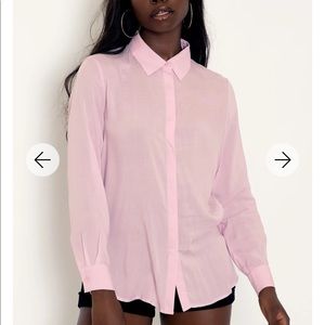 🖤 NEW🖤 Blackmilk Baby Pink Button Me Up Shirt